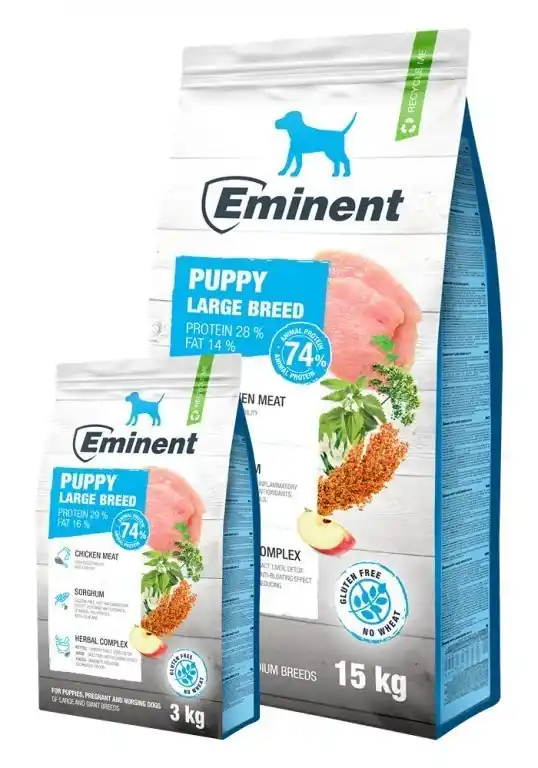 Dokud Zásoby Vydrží Eminent Dog High Premium Puppy Large 15kg