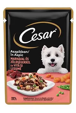 Akční Nabídka Cesar kapsička hovězí se zeleninou v želé 100g