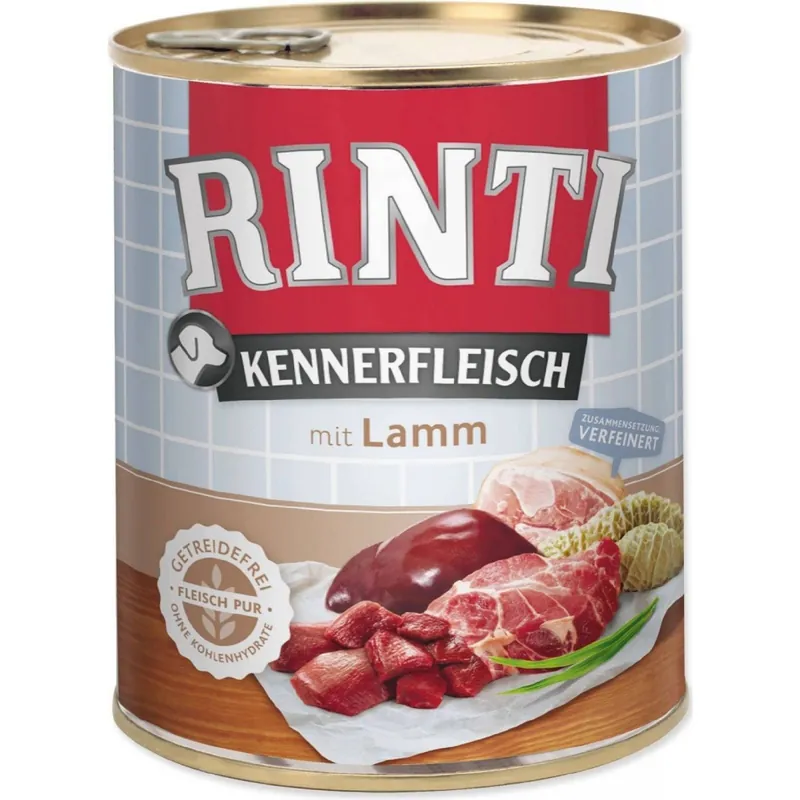 Nejlepší Volba Rinti Kennerfleisch jehněčí 800 g