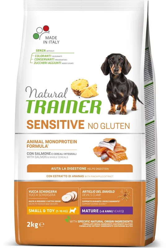 Časově Omezené TRAINER Natural SENS.No glut.Maturity Mini losos 2kg