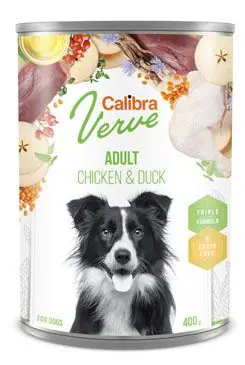 Calibra Dog Verve konz.GF Adult Chicken&Duck 400g Odeslání Ihned