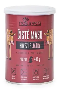 NATURECA konz. hovězí s játry pro psy 400g Must-Have