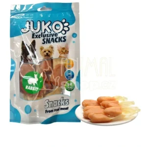 Rabbit Ear with Chicken JUKO Snacks 70 g Poslední Šance