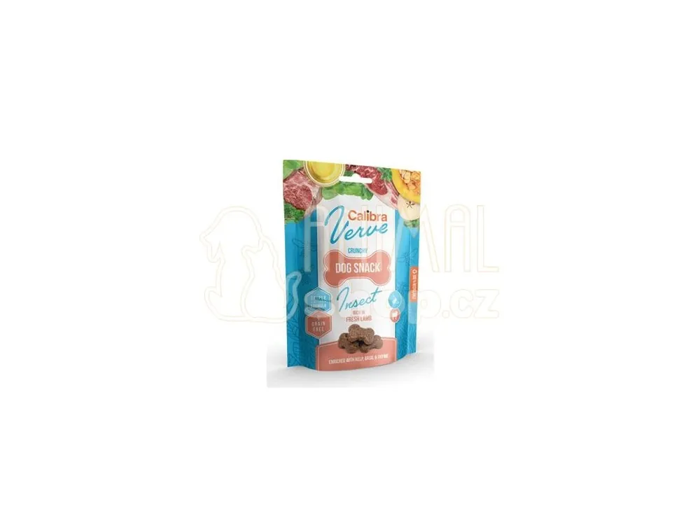Nejlepší Cena Calibra Dog Verve Crunchy Snack Insect&Fresh Lamb 150g