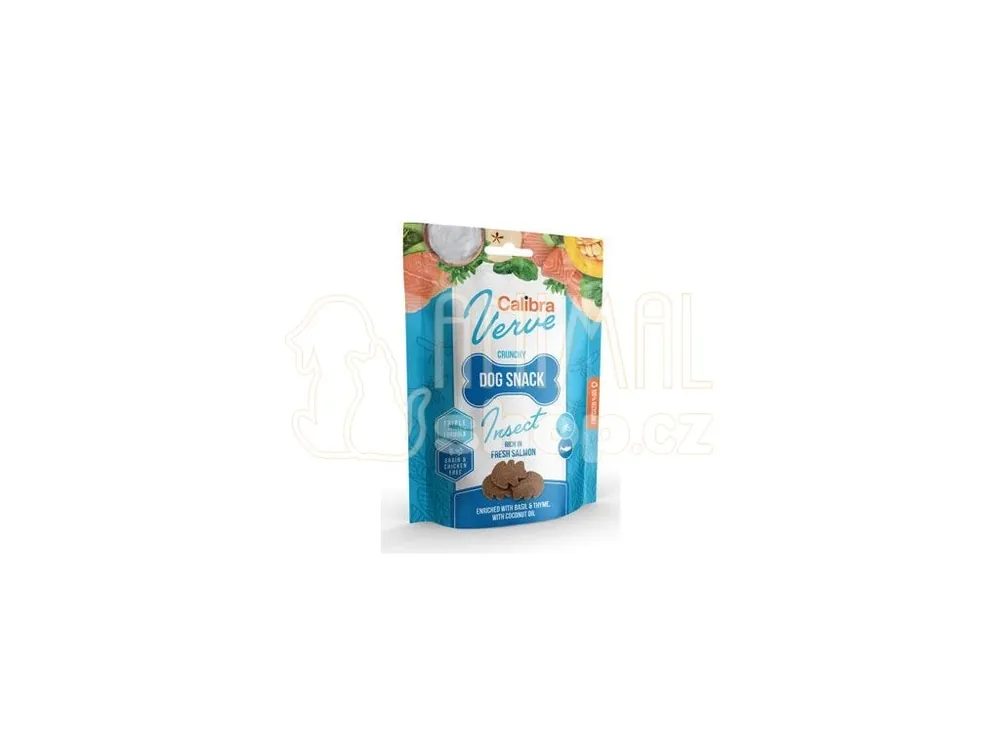 Calibra Dog Verve Crunchy Snack Insect&Salmon 150g Originální