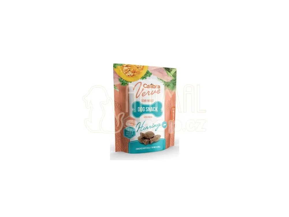 Ověřený Calibra Dog Verve Semi-Moist Snack Fresh Herring 150g