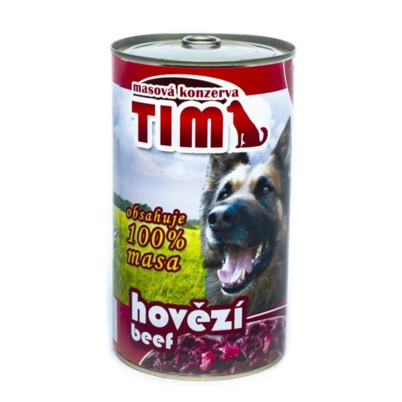 Speciální Cena TIM Dog hovězí, konzerva 1200 g