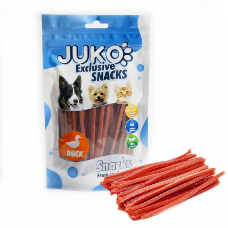 Duck Thin Strips JUKO Snacks 70 g Časově Omezené