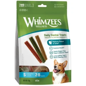 Sleva WHIMZEES Stix dentální pamlsek pro psy S (7-12 kg) 28 ks