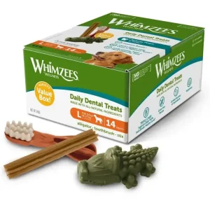 WHIMZEES Mix box dentální pamlsky pro psy L (18-27 kg) 14 ks Cenový Hit