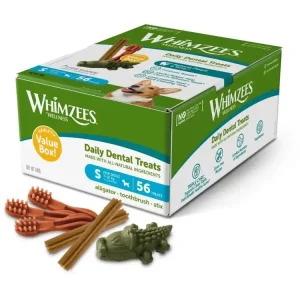 WHIMZEES Mix box dentální pamlsky pro psy S (7-12 kg) 56 ks Akční Nabídka