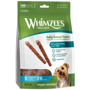 WHIMZEES Veggie párek dentální pamlsek pro psy S (7-12 kg) 28 ks Poslední Šance