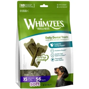 Cenová Bomba WHIMZEES Soft dentální pamlsek pro psy XS (2-7 kg) 56 ks
