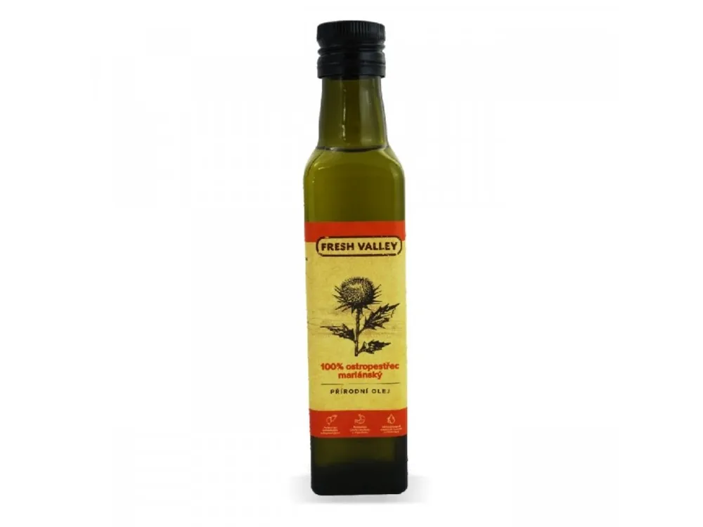 Značkový Fresh Valley ostropestřec mariánský olej 250 ml