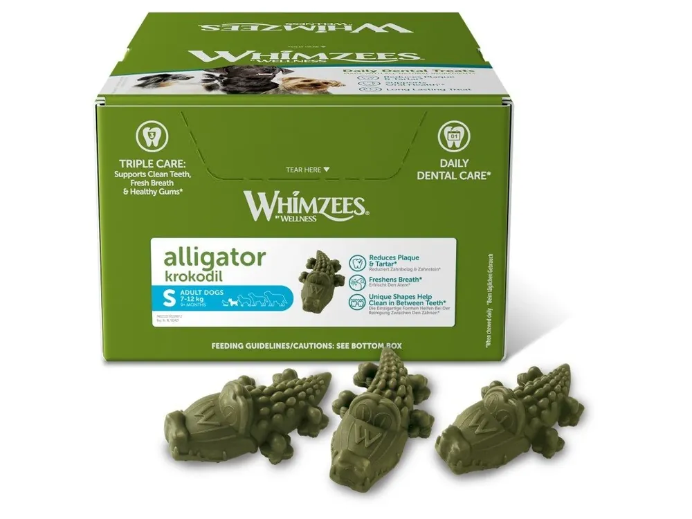 Akční Nabídka WHIMZEES Aligátor dentální pamlsek pro psy S (7-12kg) 150ks