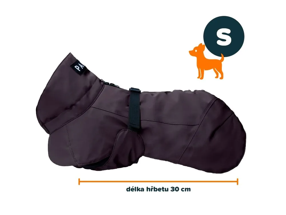 Nejlepší Volba PAIKKA zimní bunda šedá S 30 cm