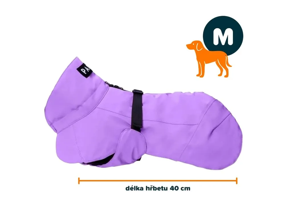 Výhodná Nabídka PAIKKA zimní bunda fialová M 40 cm