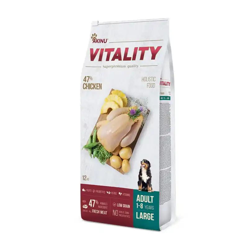 Akinu VITALITY Kuřecí granule pes velká plemena 12kg Sleva