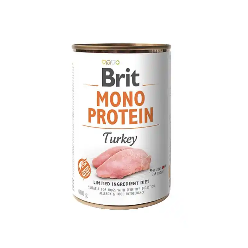 Poslední Šance Brit Dog konz Mono Protein Turkey 400g