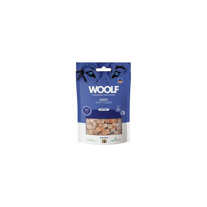 Aktuální WOOLF pochoutka Soft Cubes Duck 100g