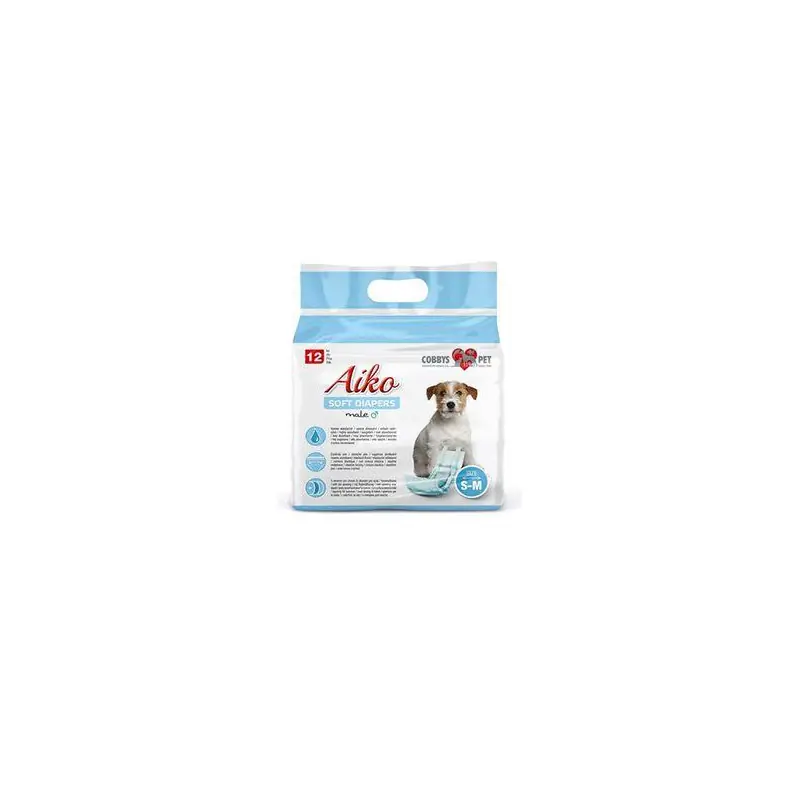 Časově Omezené Plenky pro psy Aiko Soft Diapers S-M/30-46cm 12ks