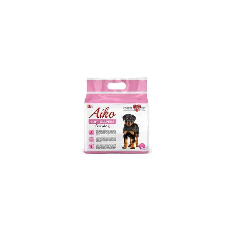 Top Prodej Plenky pro feny Aiko Soft Diapers XL/40x58cm 12ks