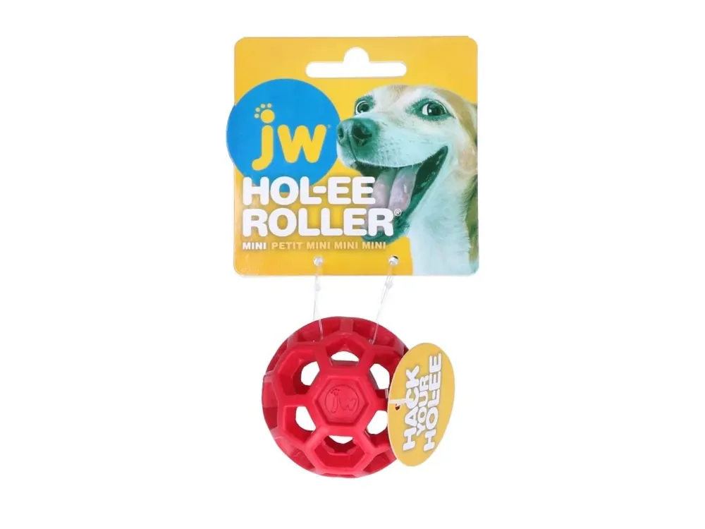 JW Hol-EE děrovaný míč 5cm Mini - červený Top Prodej