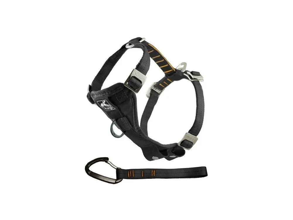 Autentický Kurgo® Tru-Fit Enhanced Strenght Bezpečnostní postroj pro psy s autopásem černý M