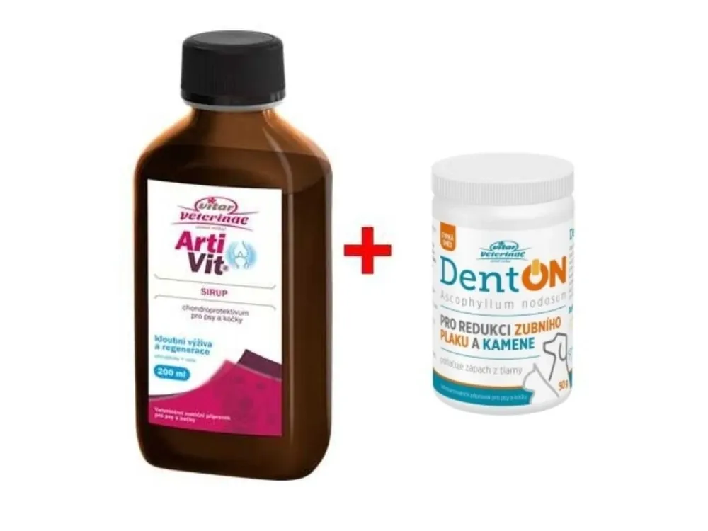 Sleva Artivit sir. 200 ml + DentOn 50g zdarma