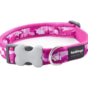 Red Dingo obojek – Camouflage Hot Pink – 12 mm x 20-32 cm Expresní Doručení