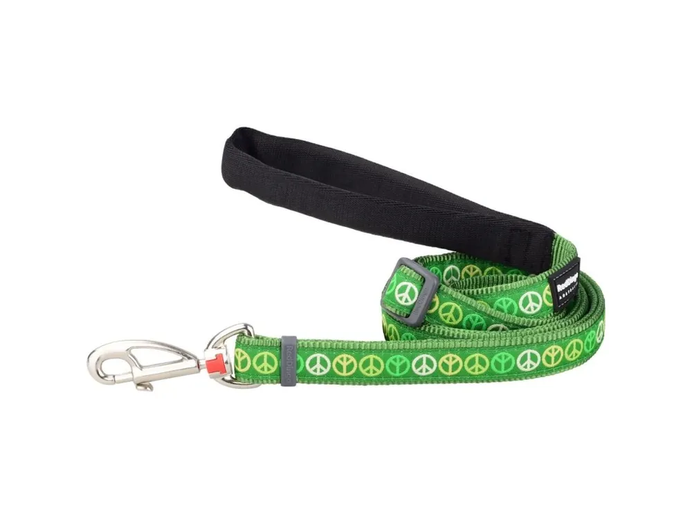 Nejlepší Volba Red Dingo vodítko – Peace Green – 12 mm x 1,8 m