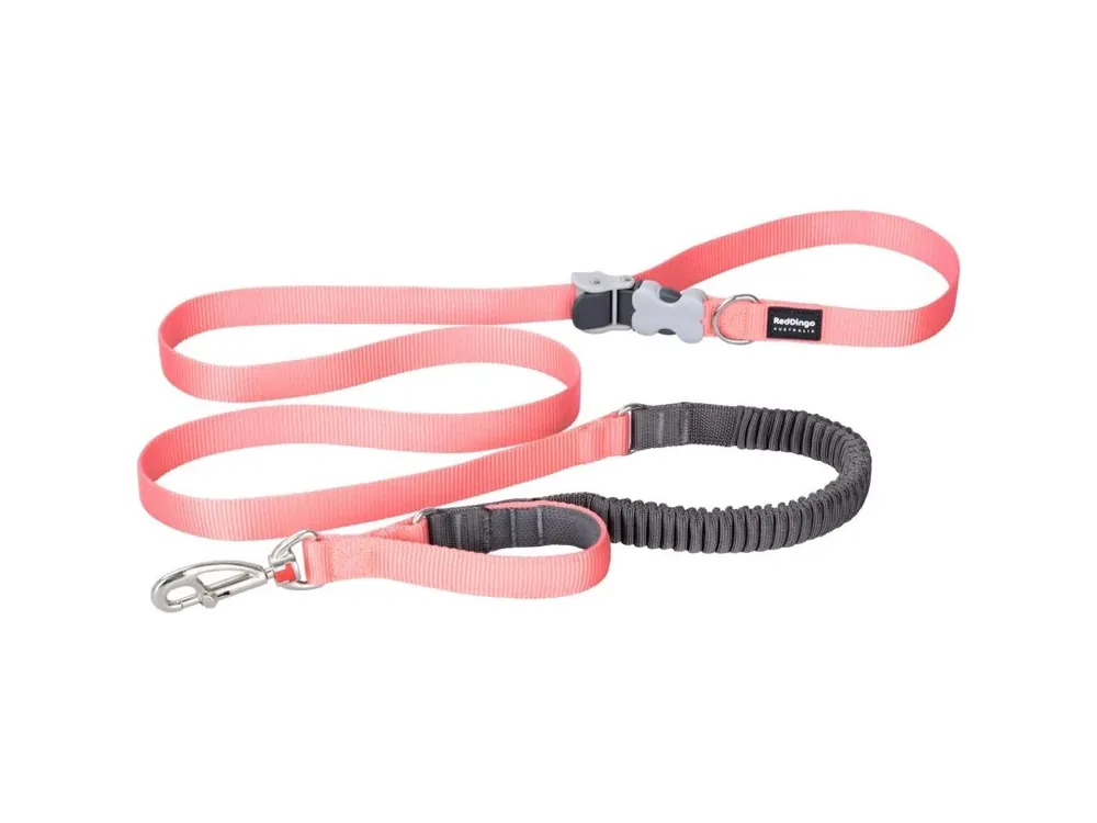 Akce Red Dingo vodítko SuperLead Running – Hi-Vis Peach – 20 mm x 2,25 m