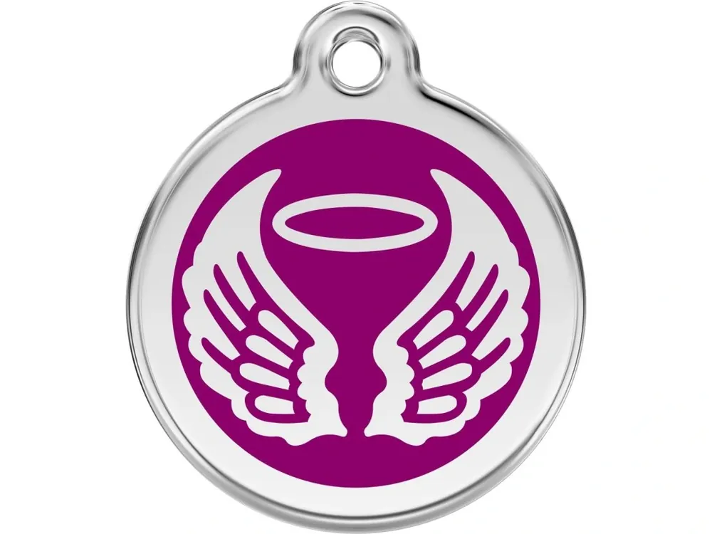 Red Dingo známka – Angel Wings Purple – Andělská křídla fialová velikost známky S - 20 mm Nízká Cena