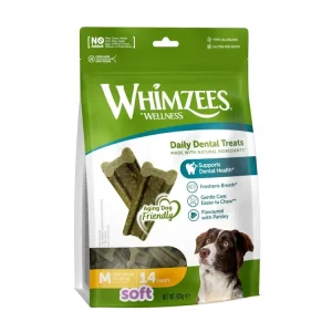 WHIMZEES Soft dentální pamlsek pro psy M (12-18kg) 14ks Sezónní Sleva