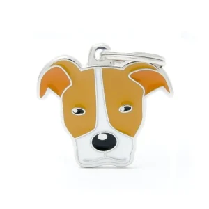 Sleva WHITE & ORANGE PITBULL