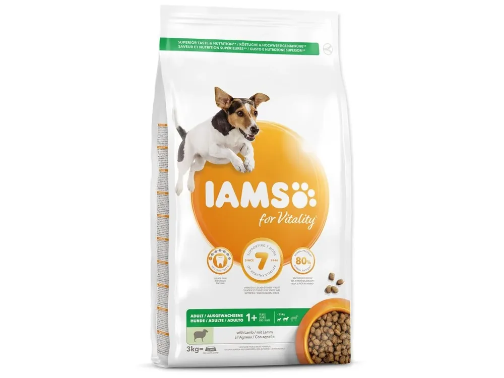 Krmivo IAMS Dog Adult Small & Medium Lamb 3kg Nová Kolekce