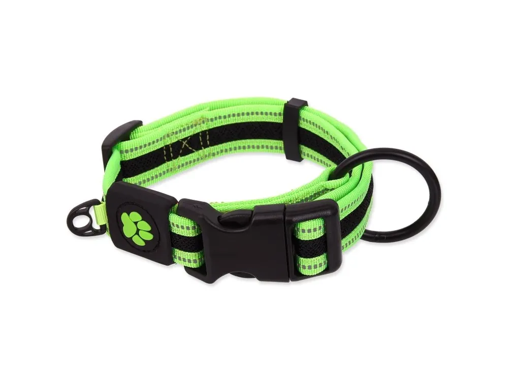 Nejlepší Volba Obojek Active Dog Fluffy L limetka 3,2x39-59cm