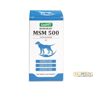 Sezónní Sleva Roboran MSM 500 pro psy 100 tbl
