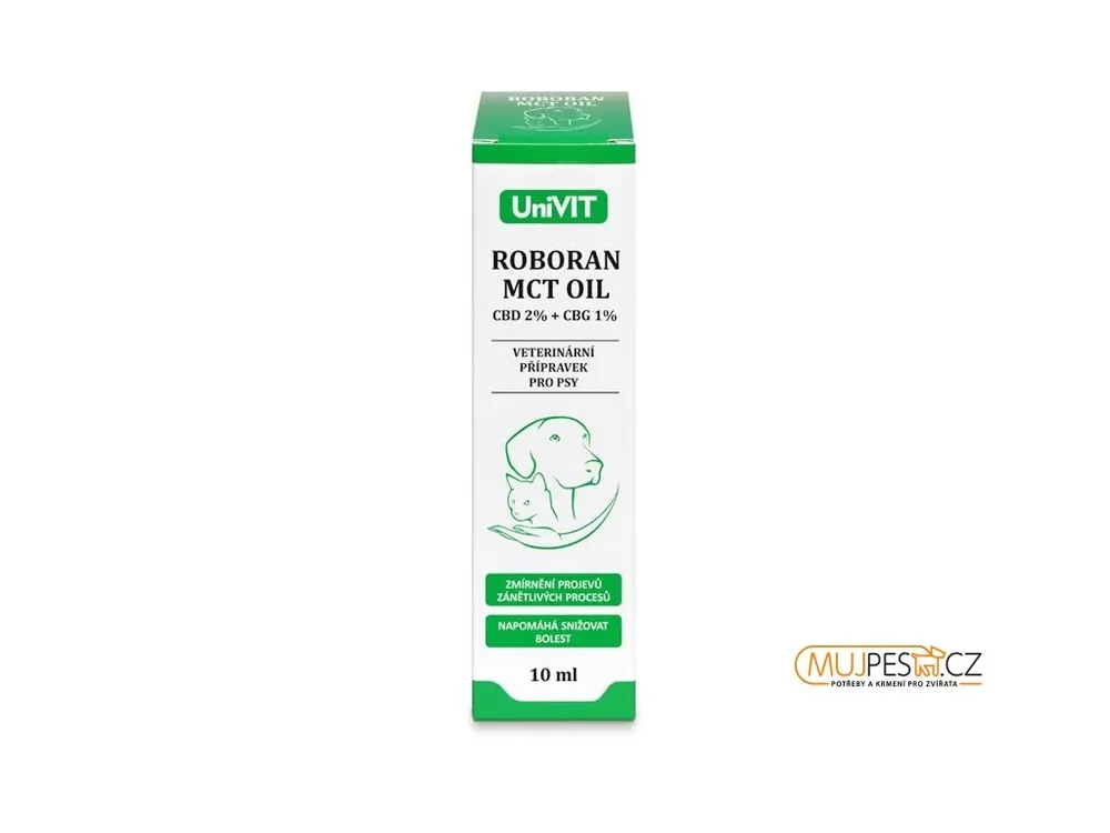 Dokud Zásoby Vydrží Roboran MCT oil CBD 2% + CBG 1% 10ml