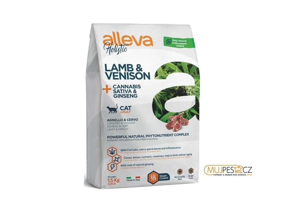 ALLEVA HOLISTIC Cat Dry Adult Lamb&Venison 1,5kg Speciální Cena