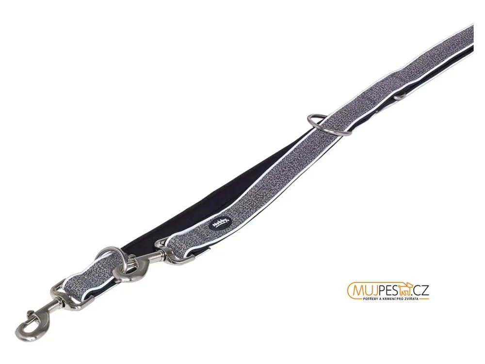 Rychlé Dodání Nobby CAYO vodítko nylon-neopren šedá L-XL 200cm