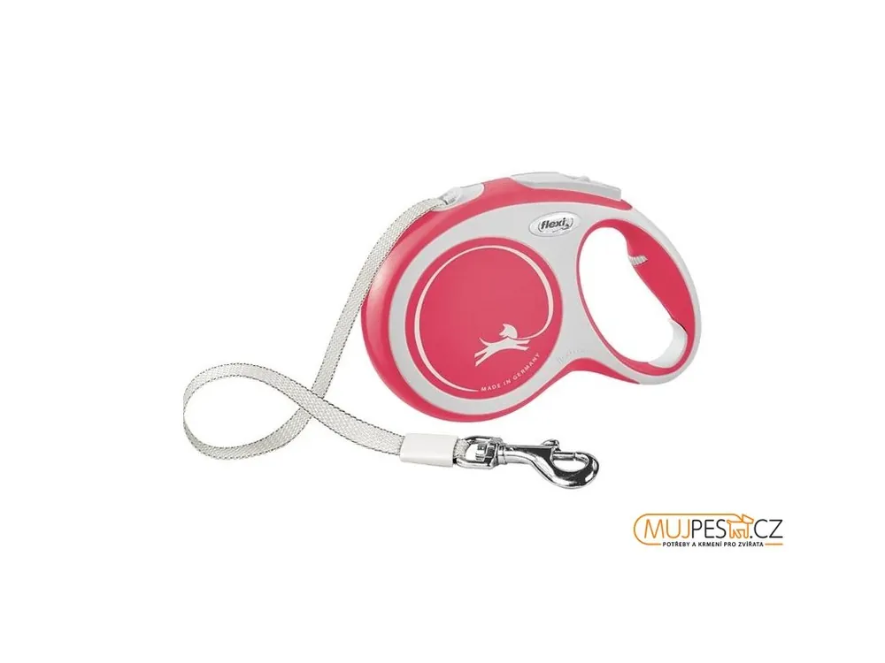Flexi New Comfort L pásek 8 m červené 50 kg Nakupujte Hned