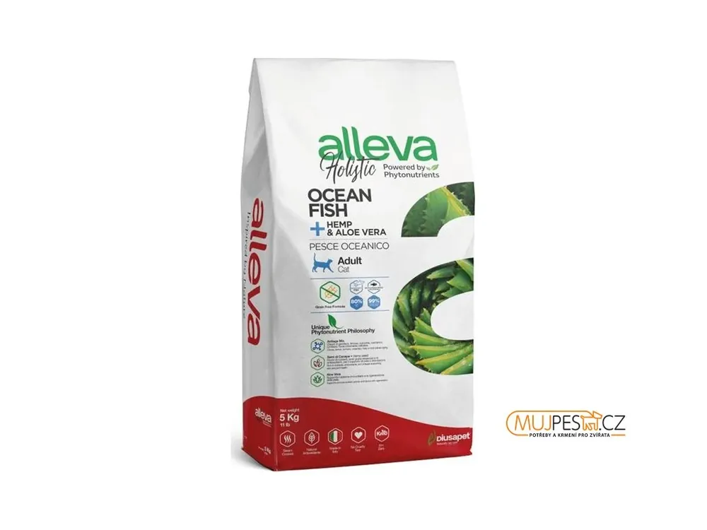 Odeslání Ihned ALLEVA HOLISTIC Cat Dry Adult Ocean Fish 5kg