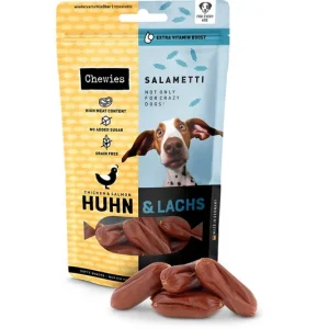 Aktuální Chewies Salametti Kuřecí maso a losos 60 g