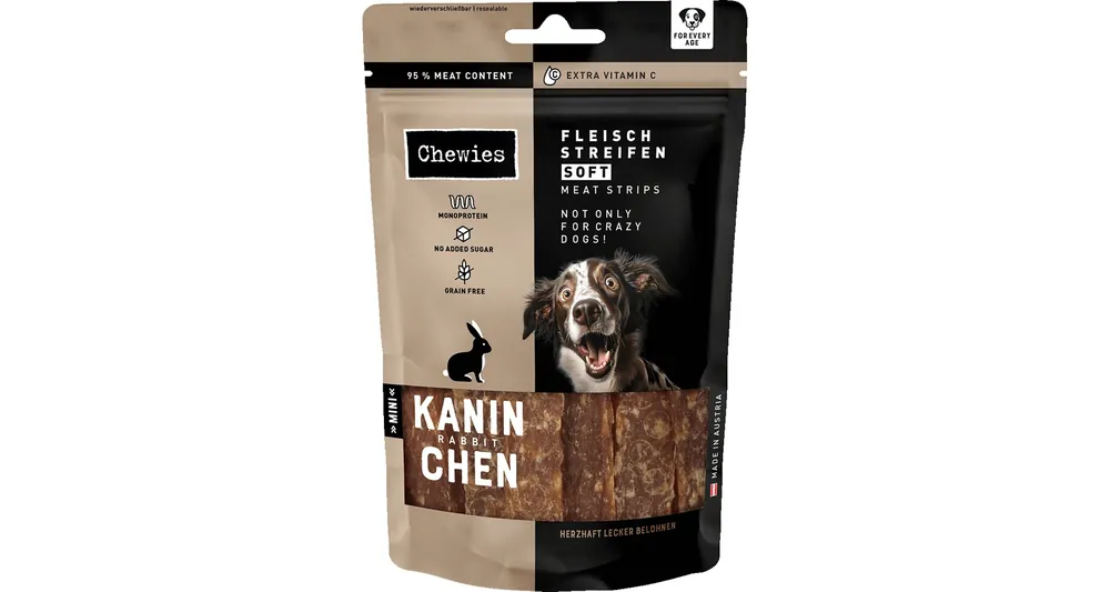 Akce Chewies Fleischstreifen Soft Králičí maso Mini 70 g