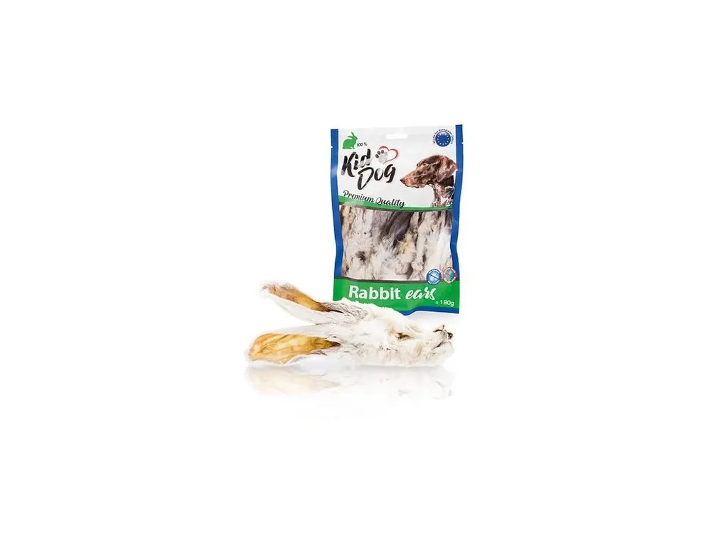 KIDDOG králičí uši se srstí 180 g Časově Omezené
