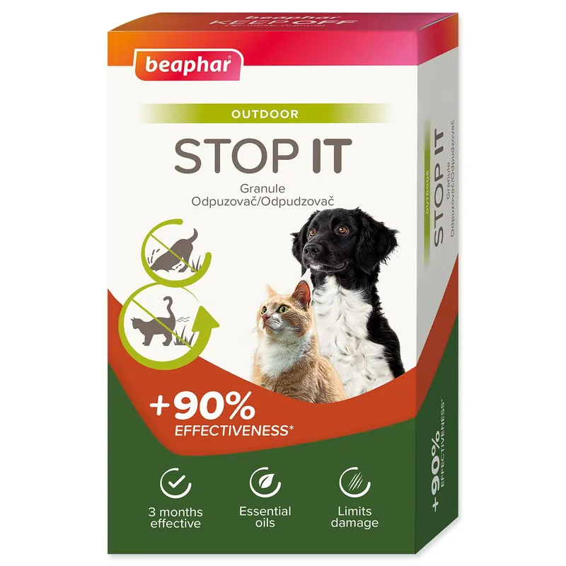 Speciální Cena Granule Beaphar STOP IT odpuzovač venkovní pro psy a kočky 2x200g