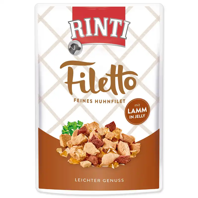 Kapsička RINTI Filetto kuře + jehně v želé 100g Nejprodávanější