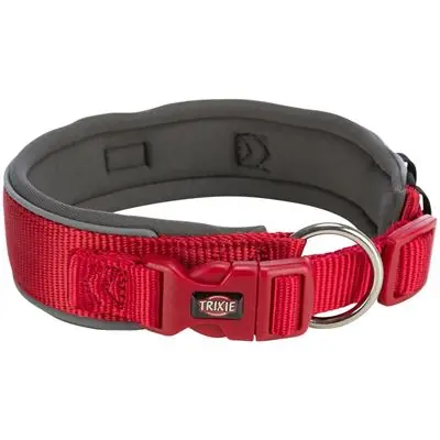 PREMIUM obojek extra široký, červená/grafit L 46-55 cm/50 mm Značkový